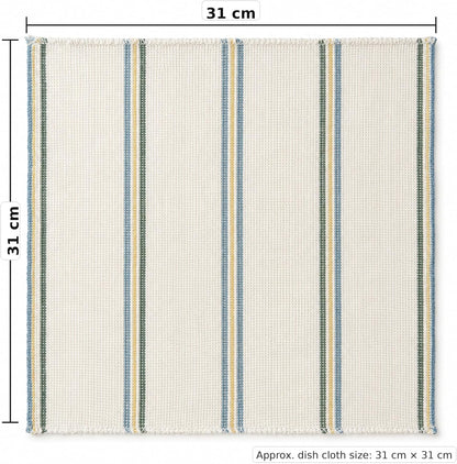 100% Cotton Dish Cloths Pack of 5 – Antibacterial, Highly Absorbent Kitchen Cleaning Cloths, Reusable Washing Up Dishcloths & Tea Towels